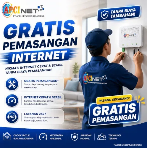 gratis biaya pasang internet